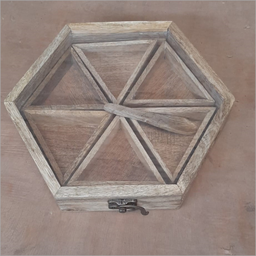Wood M0028 Wooden Spice Box