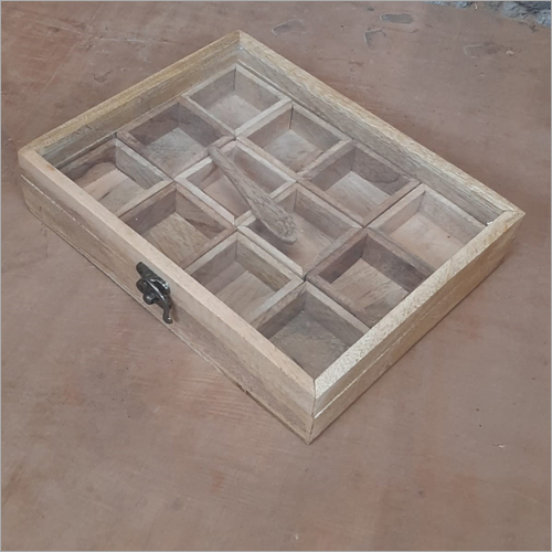 Wood M0028 Wooden Spice Box