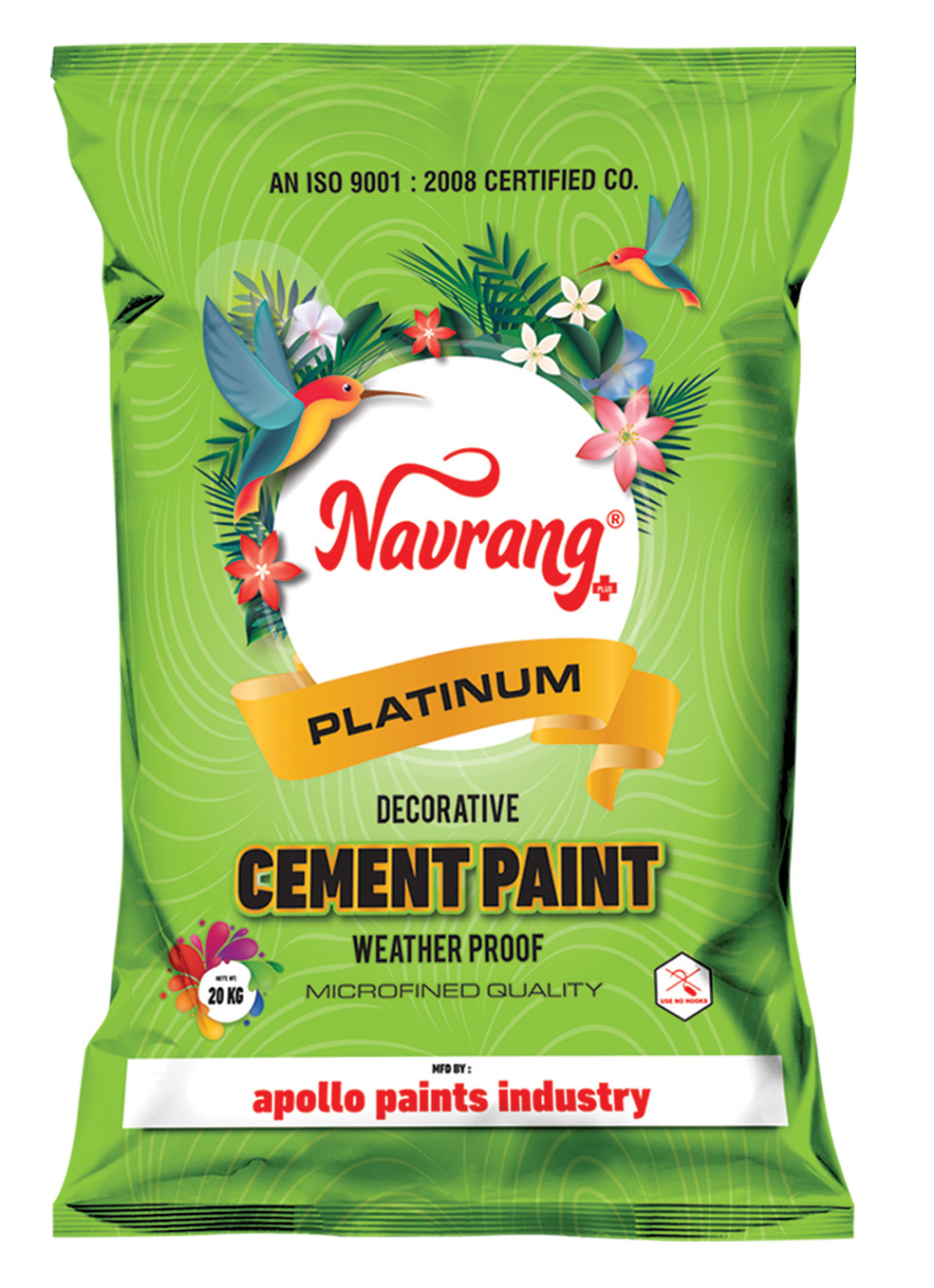 Cement Paints Packaging Printed Pouch - Pet, Customized Size, Soft Hardness, Spout Pouch Style | Cost-effective, Dimensional Accuracy, Easy To Use