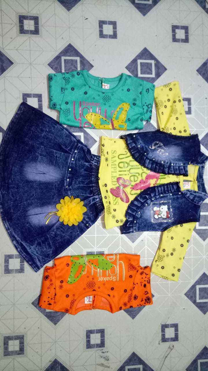 Girls Wear - Cotton Blend, Sleeveless, Trendy Style | Breathable, Non-toxic, Washable For Girls Age Up To 12 Years