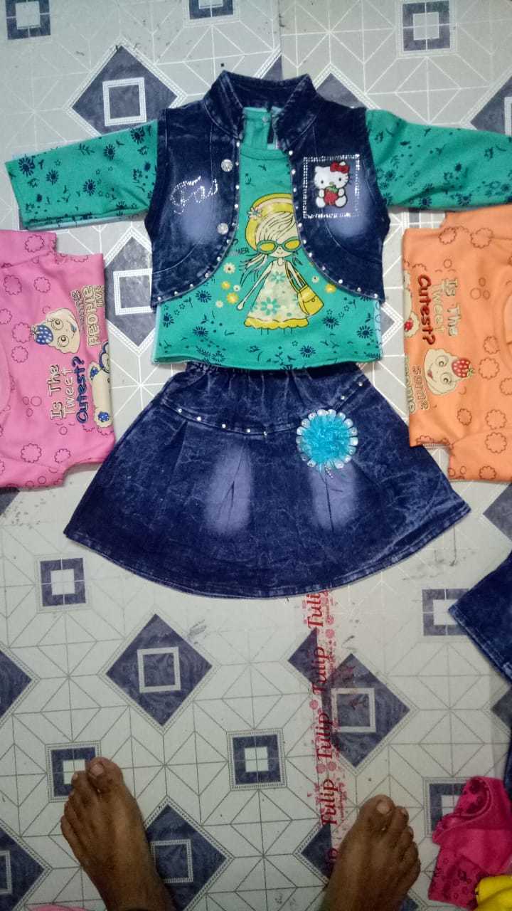 Girls Wear - Cotton Blend, Sleeveless, Trendy Style | Breathable, Non-toxic, Washable For Girls Age Up To 12 Years