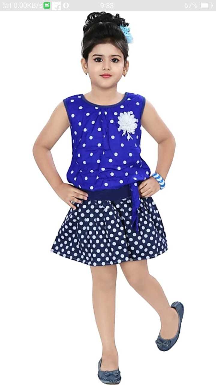 Girls Wear - Cotton Blend, Sleeveless, Trendy Style | Breathable, Non-toxic, Washable For Girls Age Up To 12 Years