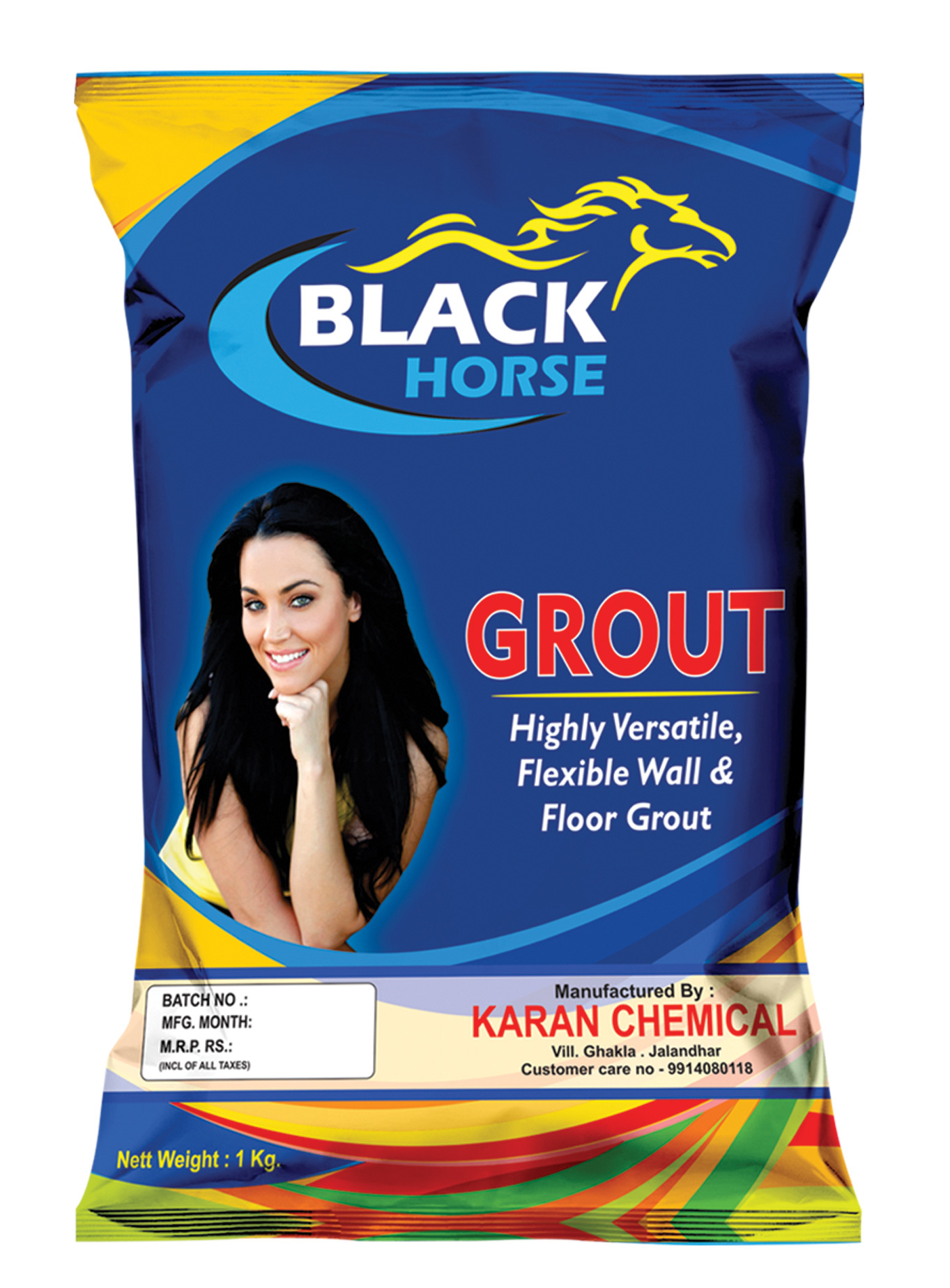 Grout Packaging Printed Pouch - Pet Material Custom Size As Per Customer Color 3-side Seal Format - Cost Effective Dimensional Accuracy Easy To Use