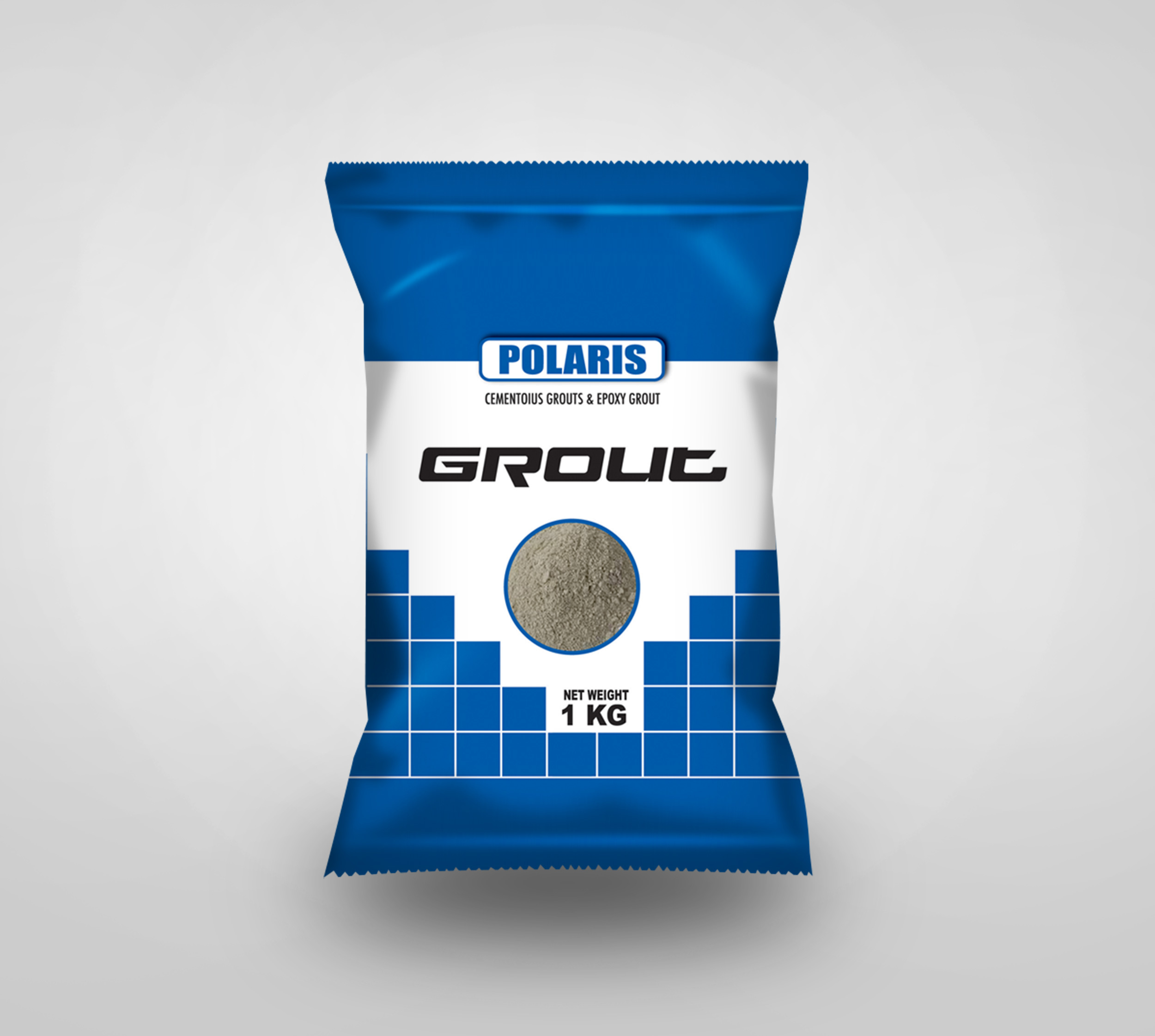 Grout Packaging Printed Pouch - Pet Material Custom Size As Per Customer Color 3-side Seal Format - Cost Effective Dimensional Accuracy Easy To Use