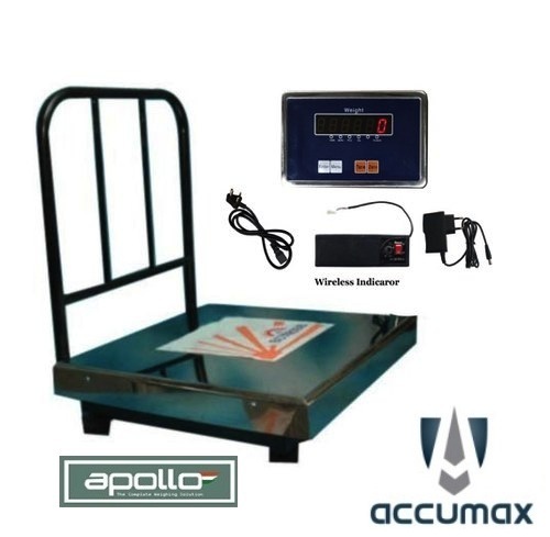 Stainless Steel Platform Scale - 1000 Kg Capacity, 50 Gm Accuracy | Wireless Digital Indicator, 1-year Warranty, Versatile Bench Scale