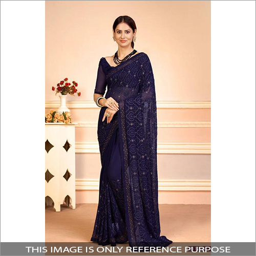 Casual Ladies Georgette Designer Sequence Saree