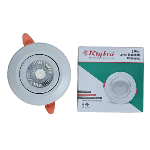 White 7W Lens Moveable Concealed Light