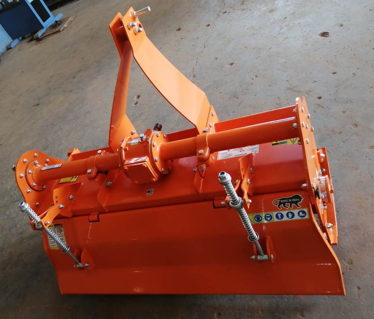 Krushitech Rotavator 4 Feet 24 Blade Orched Model Single Speed - Color: Orange