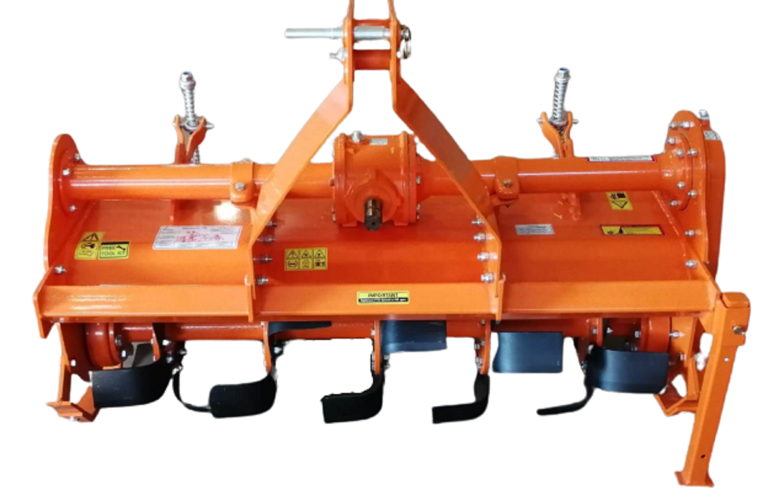 Krushitech Rotavator 4 Feet 24 Blade Orched Model Single Speed - Color: Orange