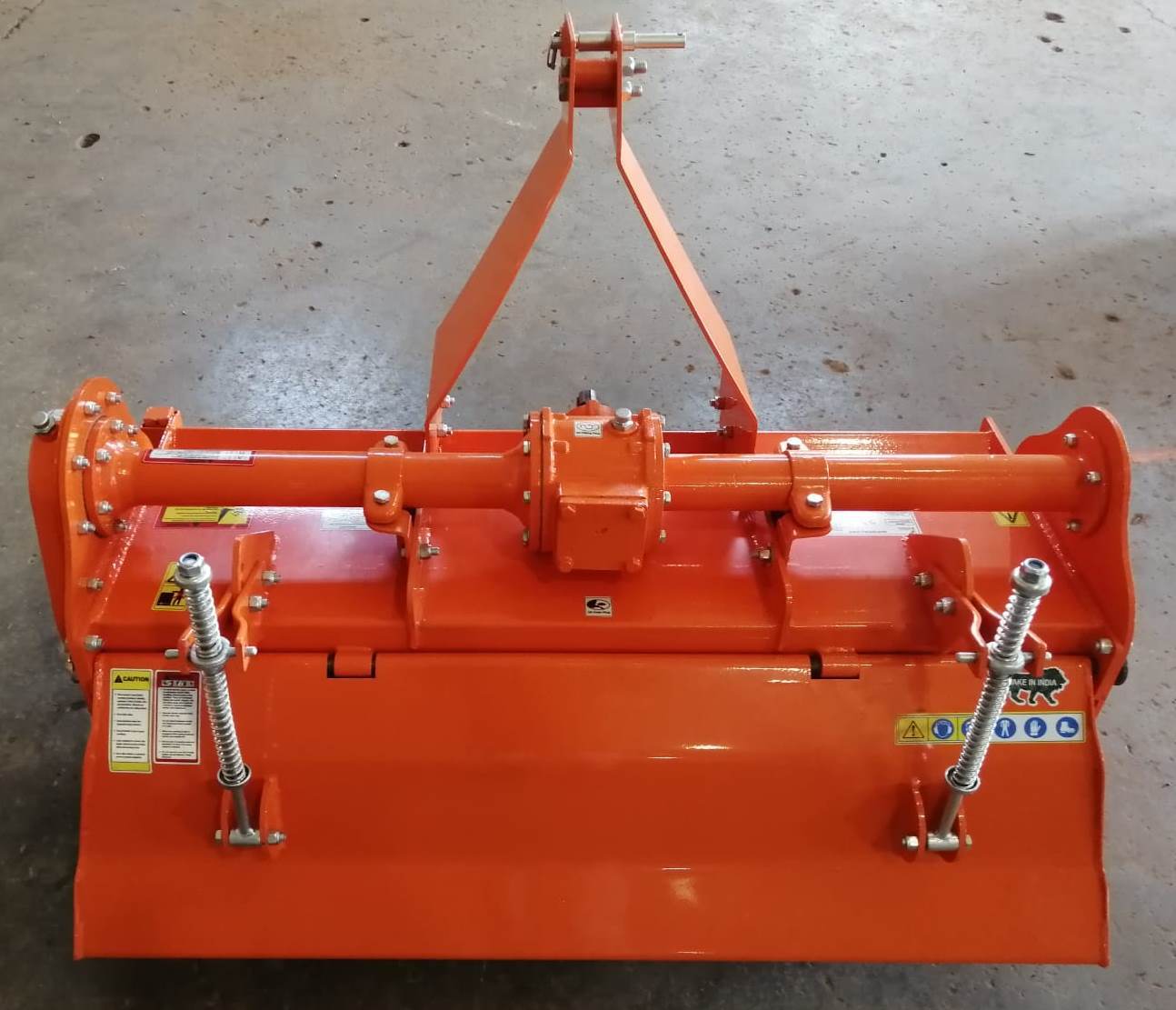 Krushitech Rotavator 4 Feet 24 Blade Orched Model Single Speed - Color: Orange