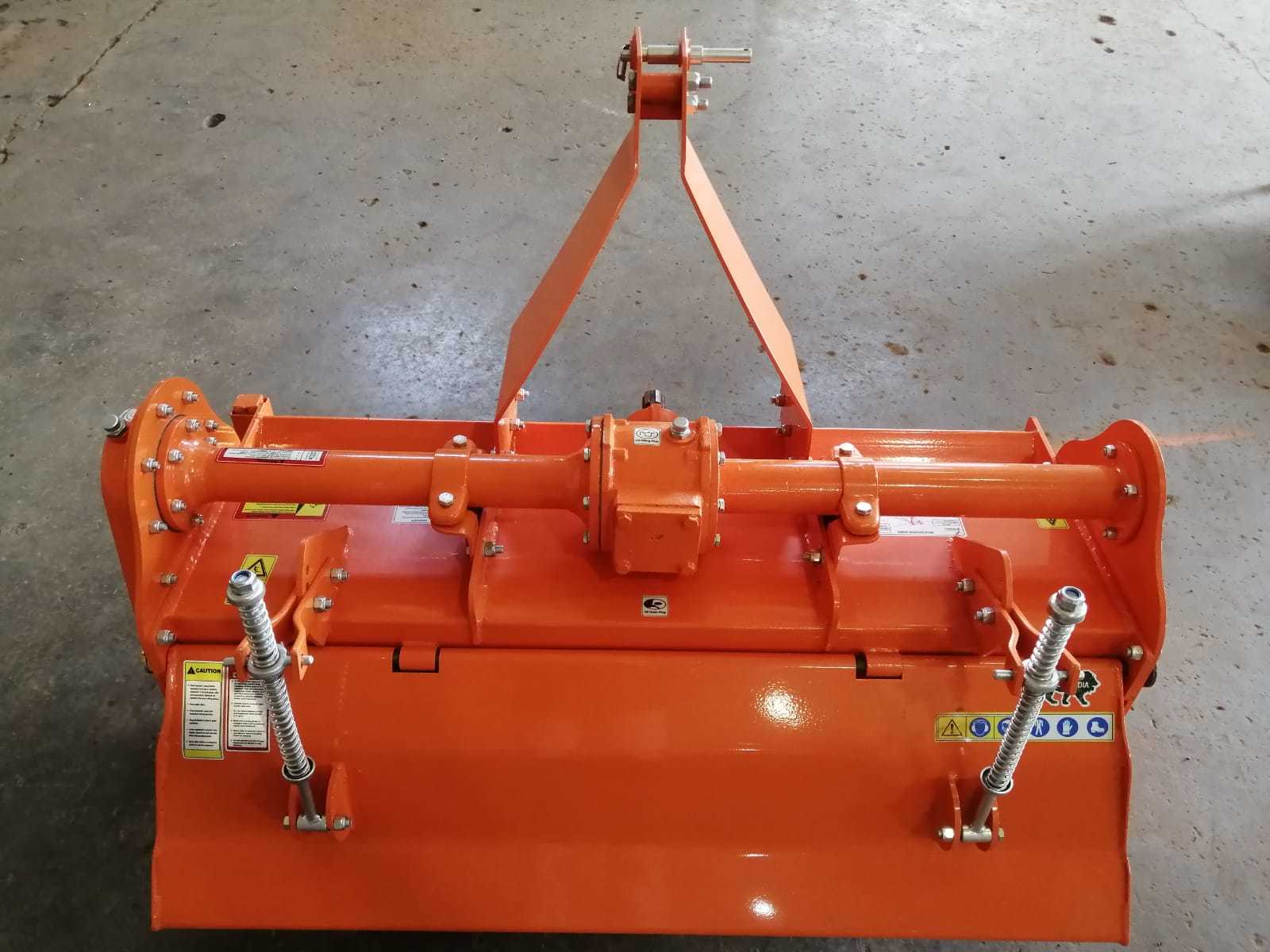 Krushitech Rotavator 4 Feet 24 Blade Orched Model Single Speed - Color: Orange