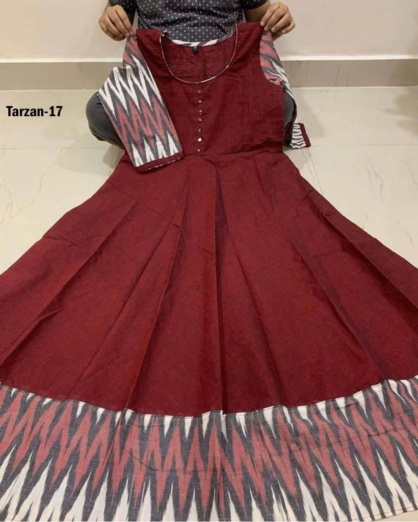 Ladies Kurti - Cotton Fabric, Size=adult | Custom Logo, Printed Pattern, Breathable And Washable, All Season, Short Sleeve, Casual Style