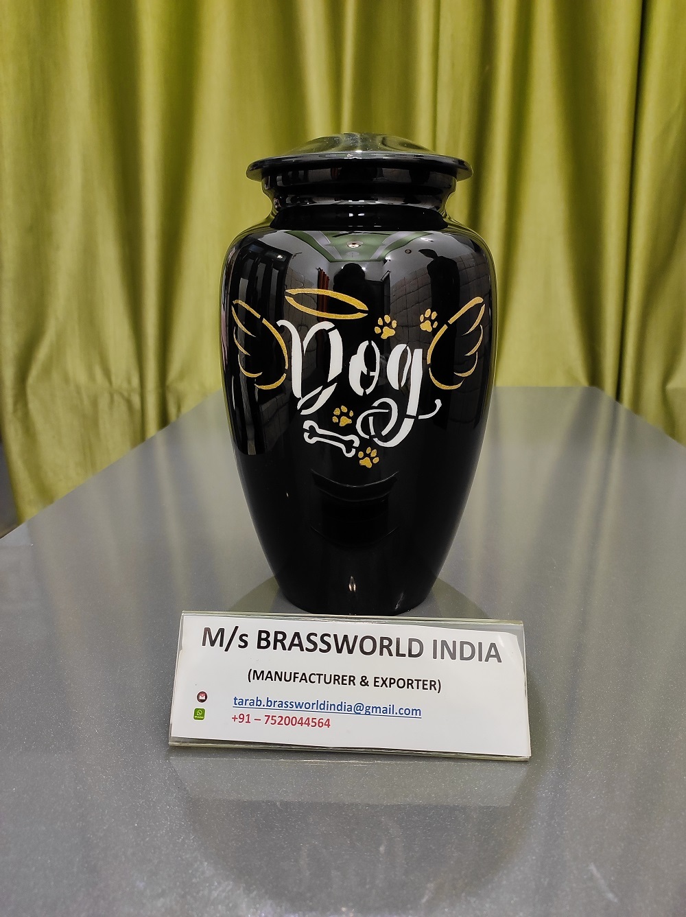 Aluminum Affordable Urn For Ashes Hand Painted Funeral Supplies