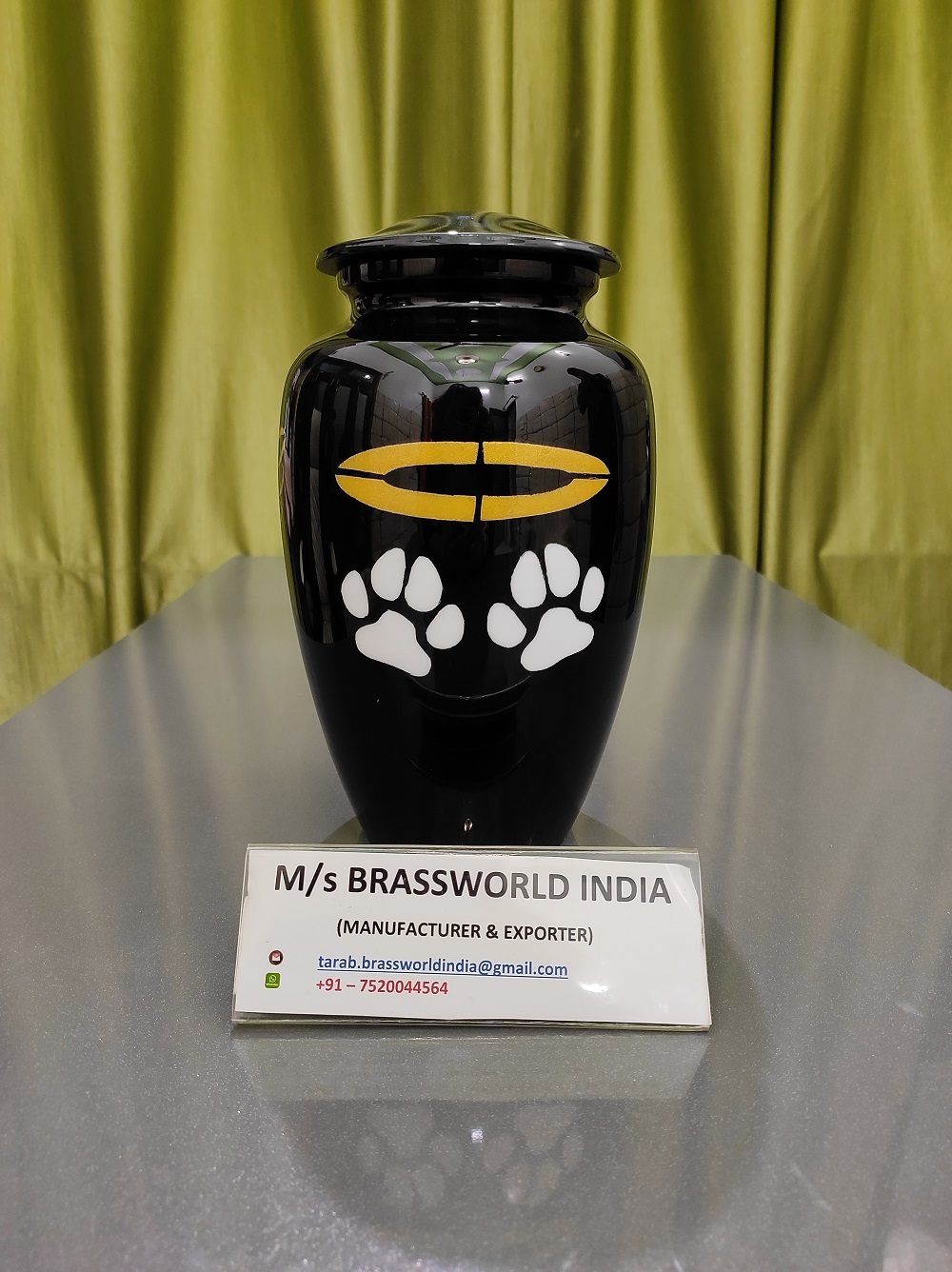 Aluminum Rainbow Colour Hand Painted Pet Cremation Urn Funeral Supplies