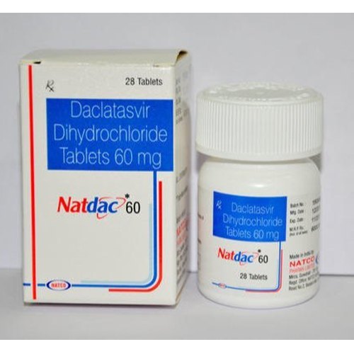 Daclatasvir Dihydrochloride Tablets - 28 Tablets/Bottle | For Hepatitis C Treatment, Store in Cool & Dry Place, As Directed by Physician