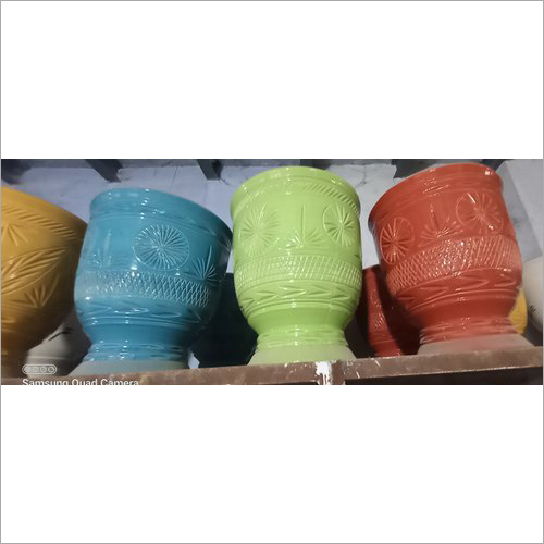 सिरेमिक फ्लावर पॉट कोटिंग गमला