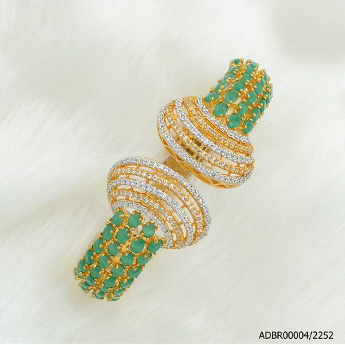 American Diamond White Rodium/Gold Plated Bracelet