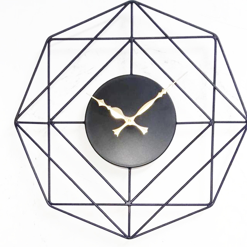 Home Decor Wall Clock - 20 Inch Round, Gold and Brass Charm | Customizable Color and Weight Options