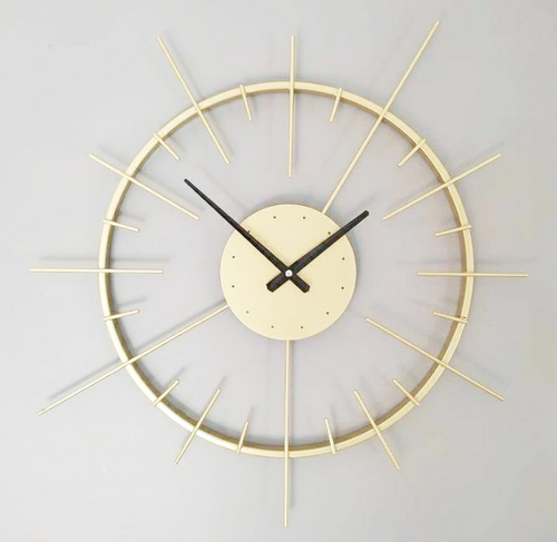 Gold Home Decoration Wall Clock