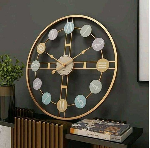 Gold Home Decoration Wall Clock