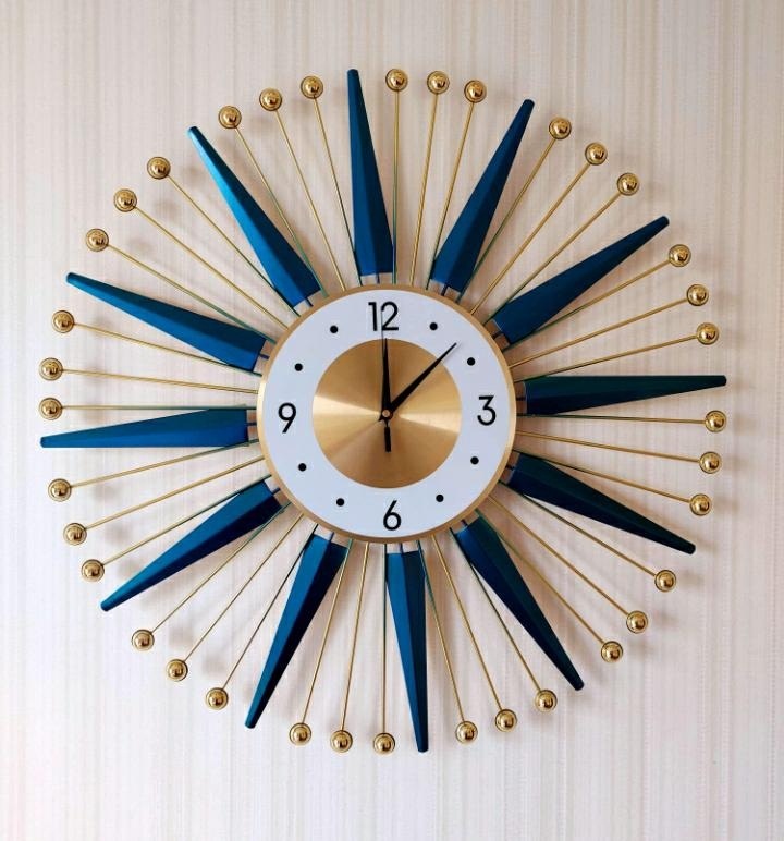 Gold Home Decoration Wall Clock
