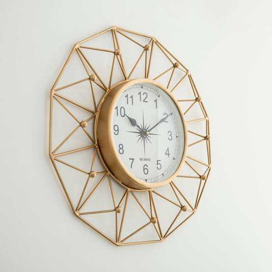 Gold Home Decoration Wall Clock