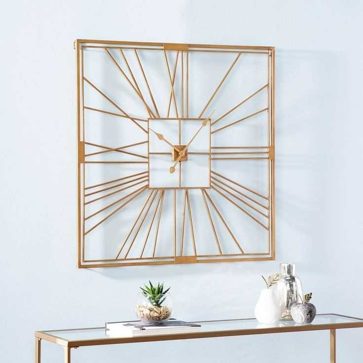 Gold Home Decoration Wall Clock