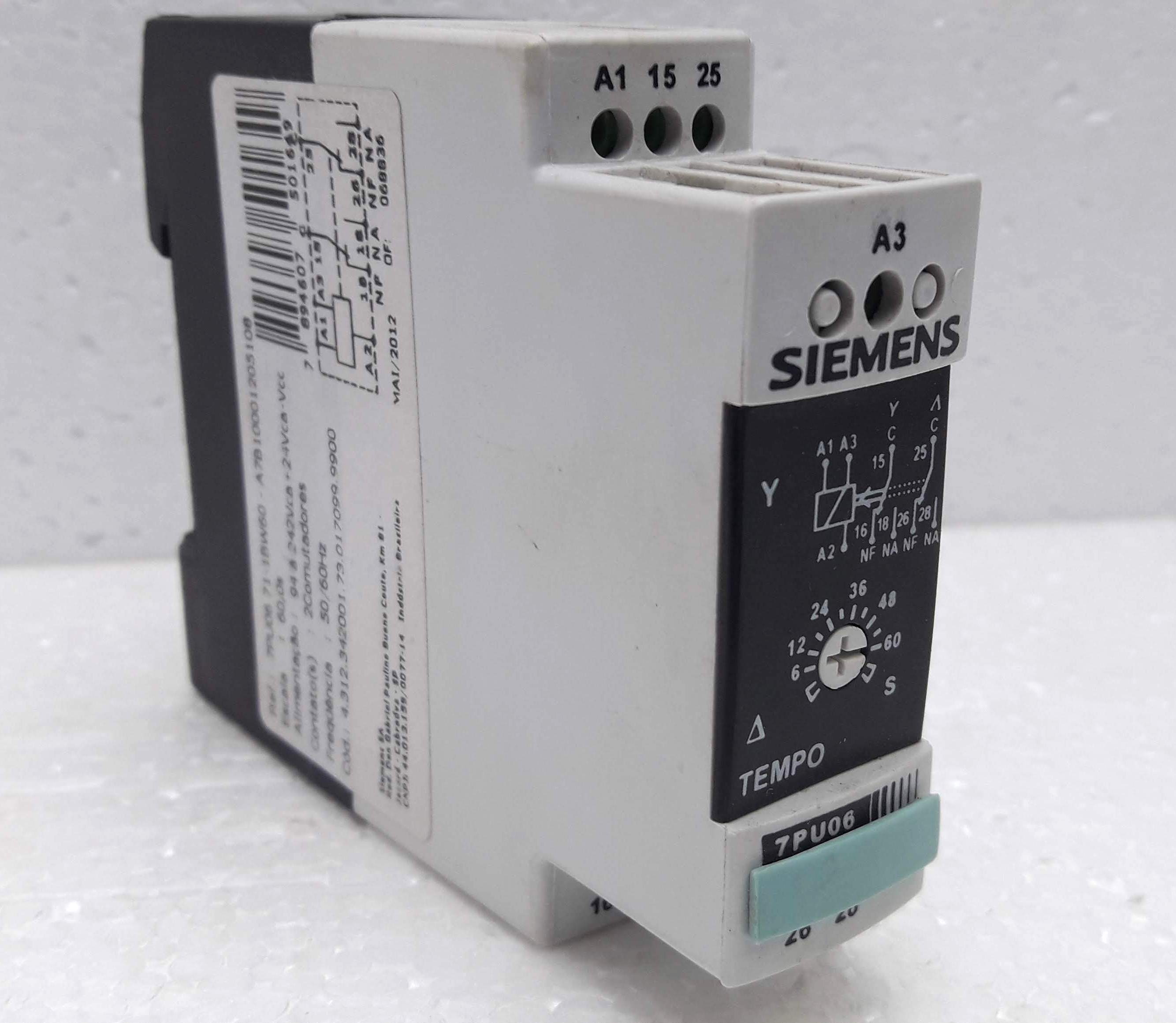 Siemens 7pu06 71-1bw60-a7b10001205108 Tempo Relay