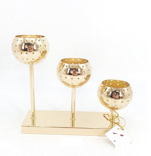 Candle Votive Holder - Handmade Iron Metal Design, Elegant Religious Style - Ideal For Birthdays, Holiday Decoration & Gift, Perfect For Home Or Spa