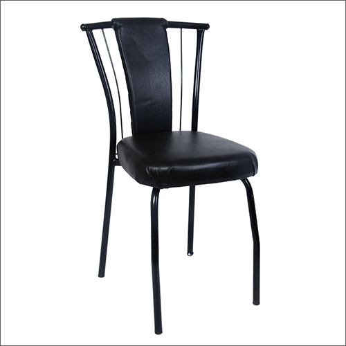 MS Milano Dining Chair - Leather and Steel, High Back Design for Superb Posture, Perfect for Dining and Office Use