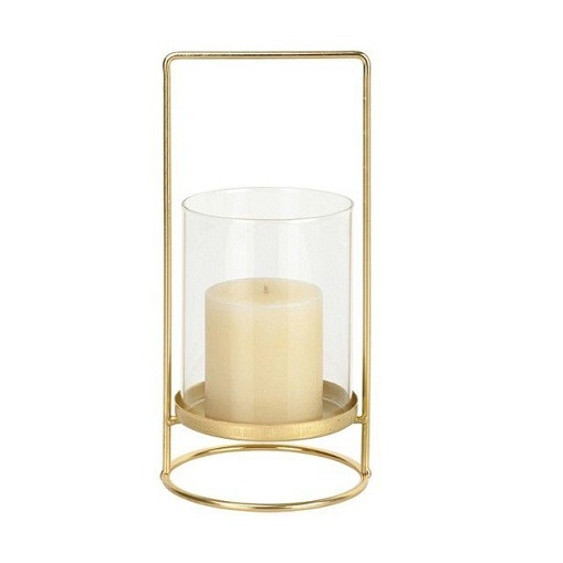 Christmas Candle Holder - Metal Iron Design, Handmade Coated Hurricane Style | Ideal For Home Decoration, Holiday Gift, And Spa Events