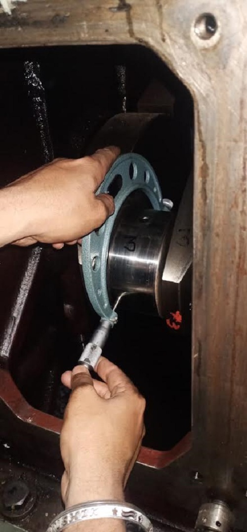 Repair Of Crankshaft Of Man B&w Engine Model No. 5l 16/24