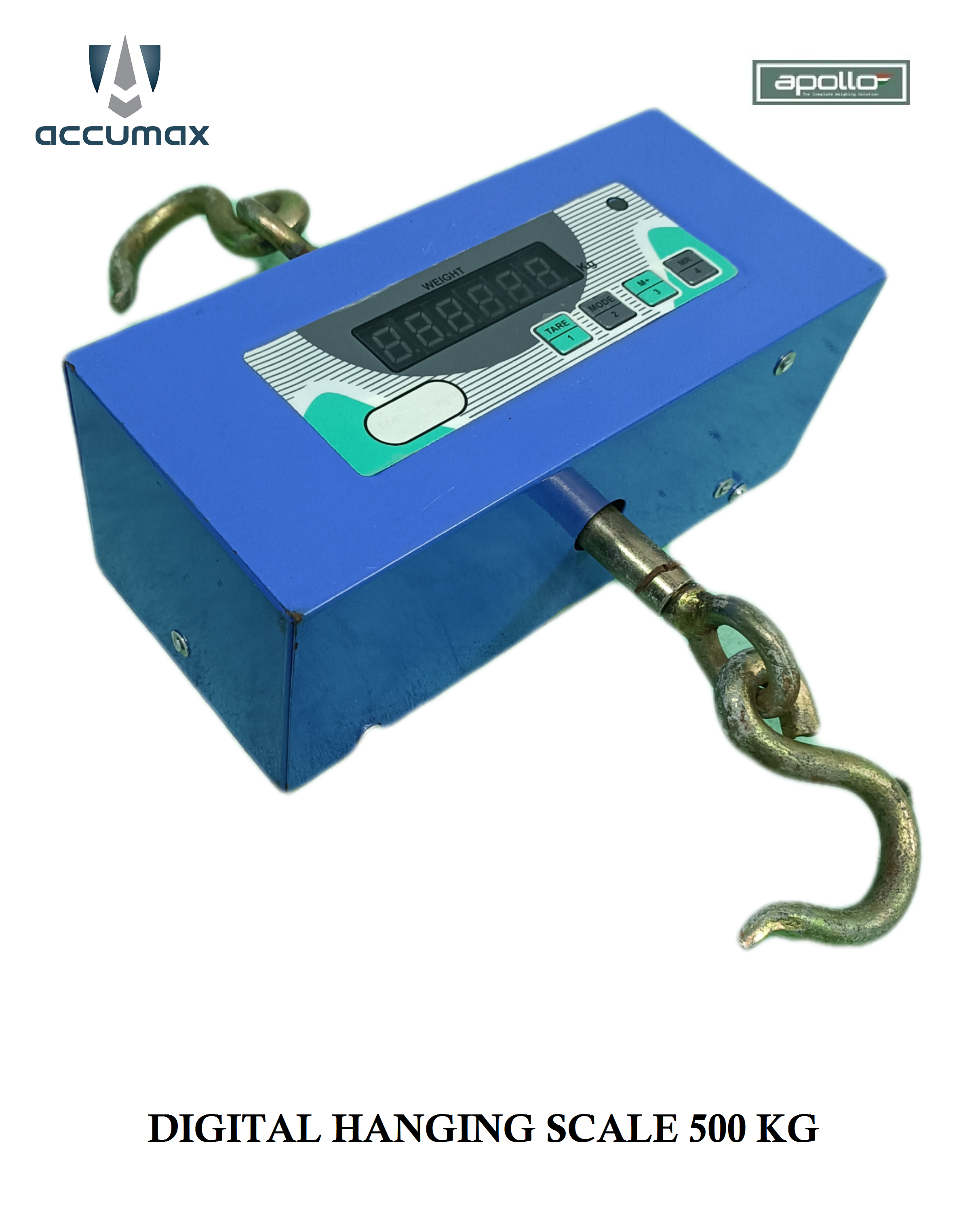 500 Kg Hanging Scale Accuracy: 50 Gm Gm