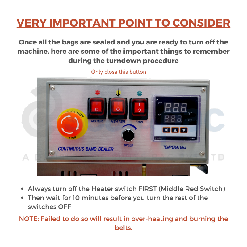 Horizontal Band Sealing Machine - Application: Commercial