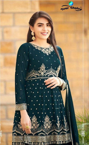 Your Choice Glossy Georgette Wear Designer Salwar Kameez Catalog Collection