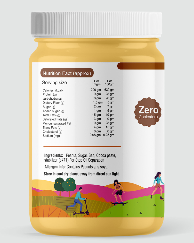 Chocolate Flavour Peanut Butter Packaging: Box