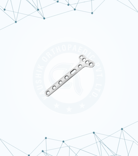 बोन हील 3.5 मिमी टी-प्लेट (4 हेड होल्स) राइट एंगल्ड