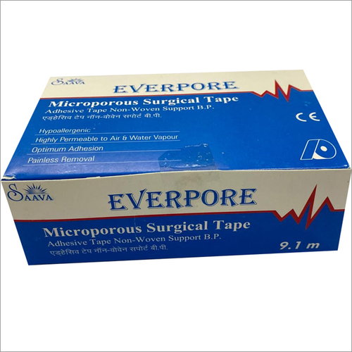 Microporous Surgical Tape - Non Woven Fabric, Medical-Grade Adhesive | Hypoallergenic, Porous Coating Minimizes Skin Irritation, High Comfort Fixation for Dressings and Medical Devices