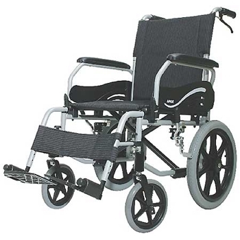 Karma Premium Wheelchair - Aircraft-grade Aluminum Alloy, 8" & 24" Solid Wheels | Adjustable Swing-away Footrests, Detachable Armrests, Portable & Foldable Design