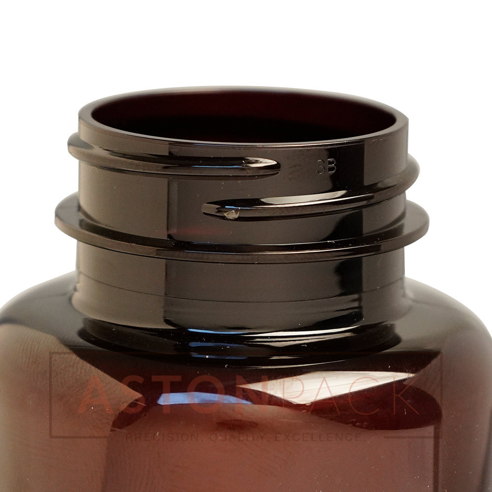 Pet Tablet / Capsule Round Amber Packer Bottle - 300ml Capacity: 10 Ton/day