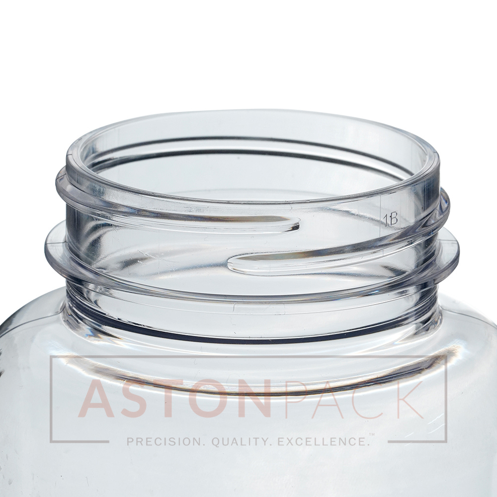 Pet Tablet / Capsule Round Clear Packer Bottle - 250ml, 45-400 Neck Finish, Wider Mouth For Easy Filling, Pharma & Food Grade