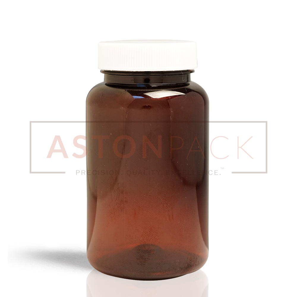 Pet Tablet / Capsule Round Amber Packer Bottle - 175ml Capacity: 10 Ton/day