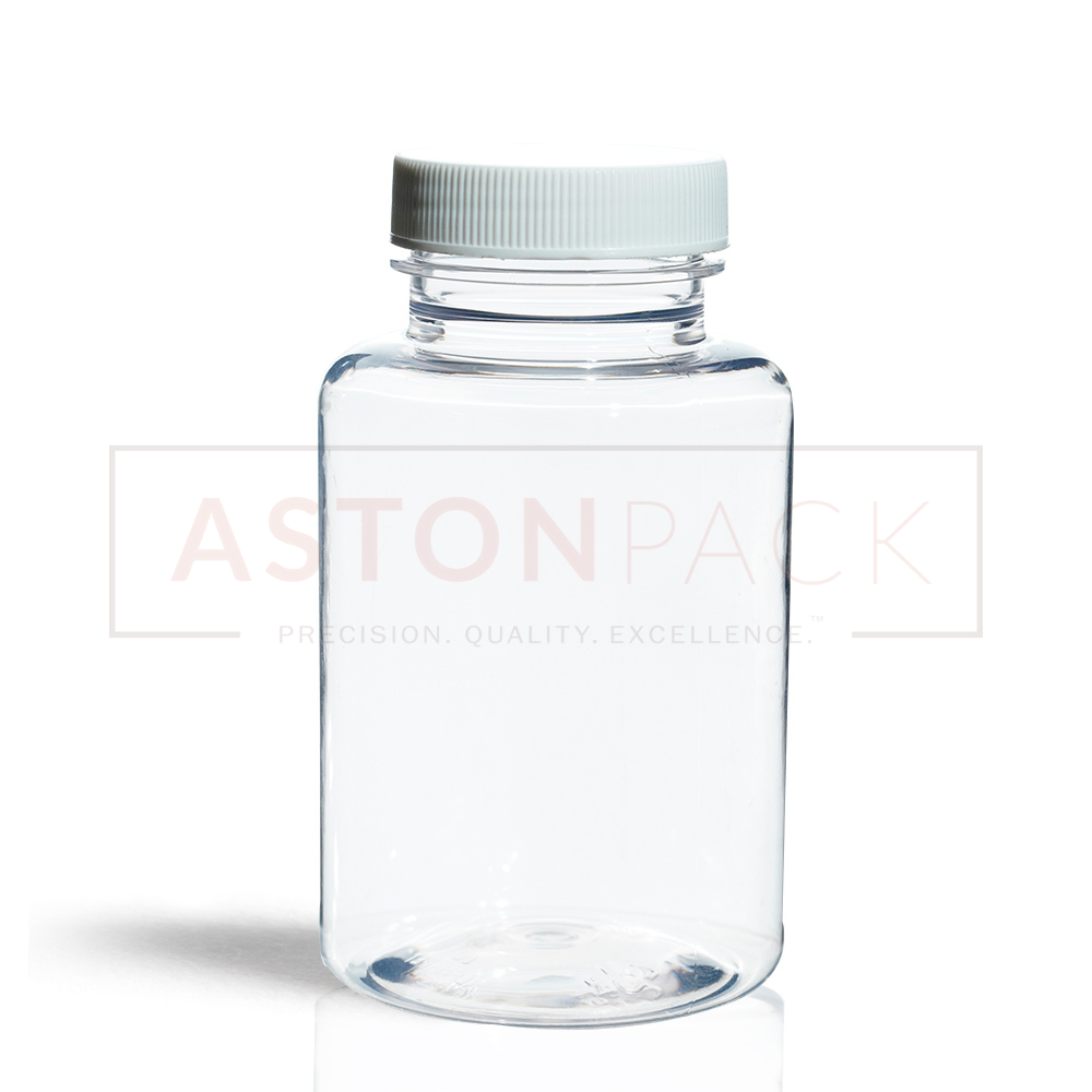 Pet Tablet / Capsule Round Clear Packer Bottle - 175ml Capacity: 10 Ton/day