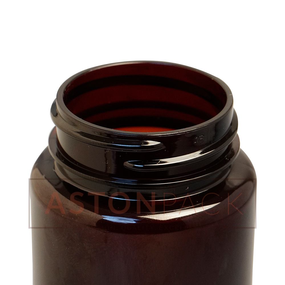 Pet Tablet / Capsule Round Amber Packer Bottle - 120ml Capacity: 10 Ton/day