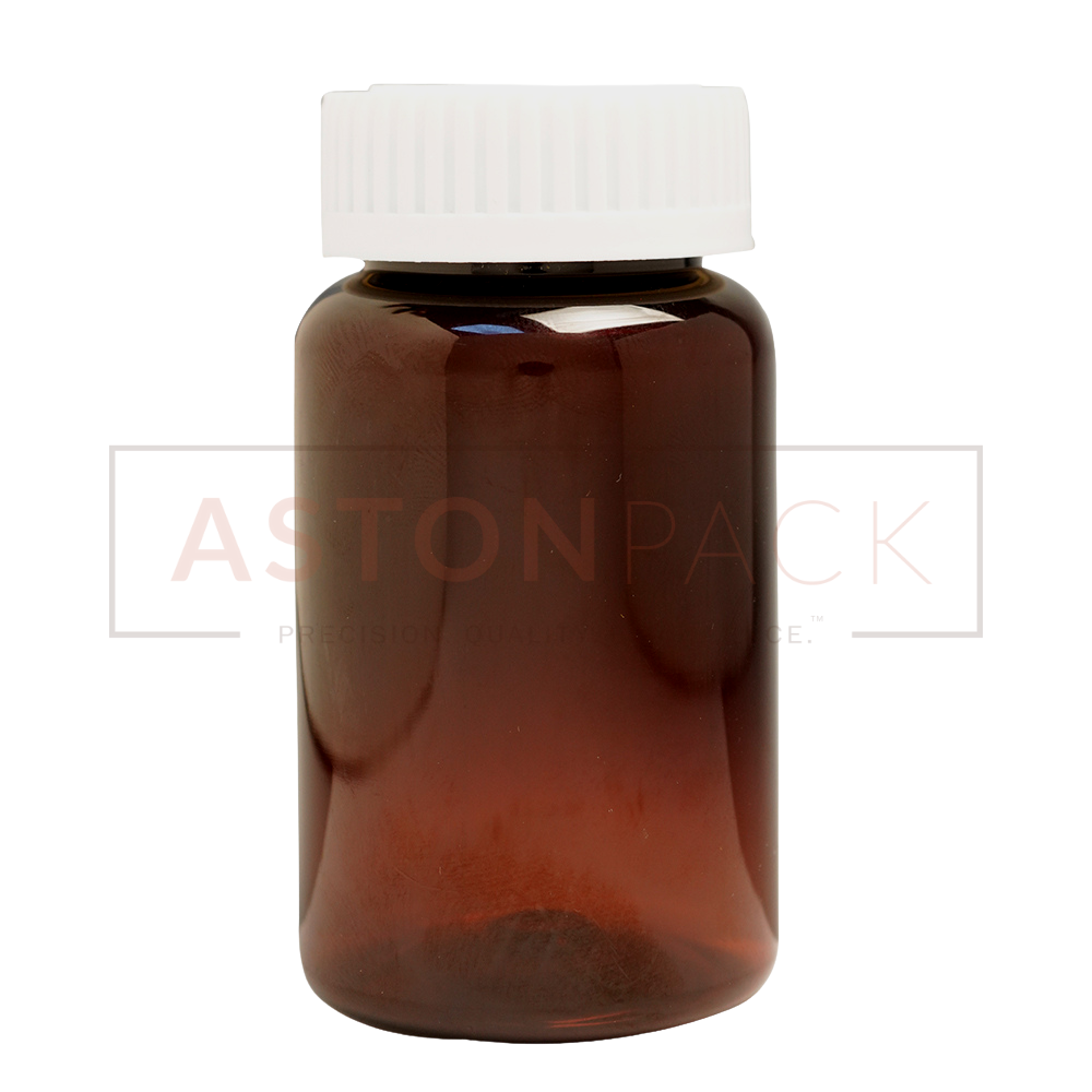 Pet Tablet / Capsule Round Amber Packer Bottle - 120ml Capacity: 10 Ton/day