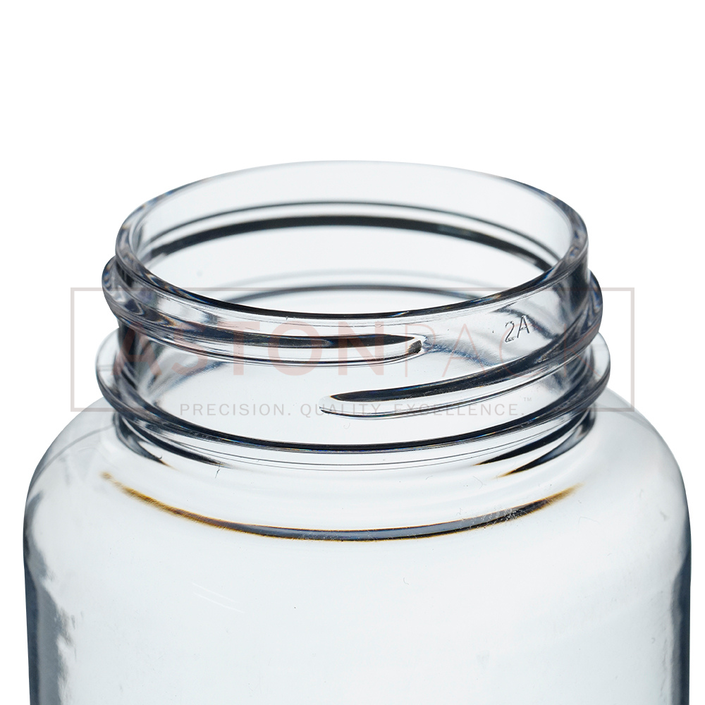 Pet Tablet / Capsule Round Clear Packer Bottle - 120ml - Color: Transparent