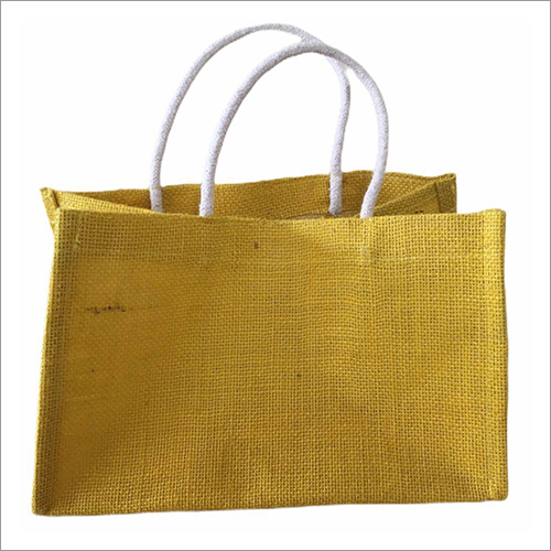 लाइट ब्राउन जूट हैंडल बैग