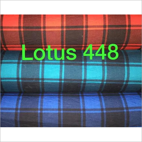 Printed Fabric - 100% Cotton, 57-58 Inch Width, Checked Design, 160-170 G/m3 Density | Colourfast, Lightweight, Quick Dry, Washable