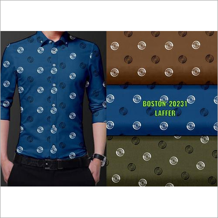 Premium Digital Print Pure Cotton Shirting Fabrics - Color: 3 Colour