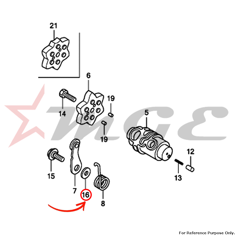 Two Wheeler Parts Washer Drum Stopper